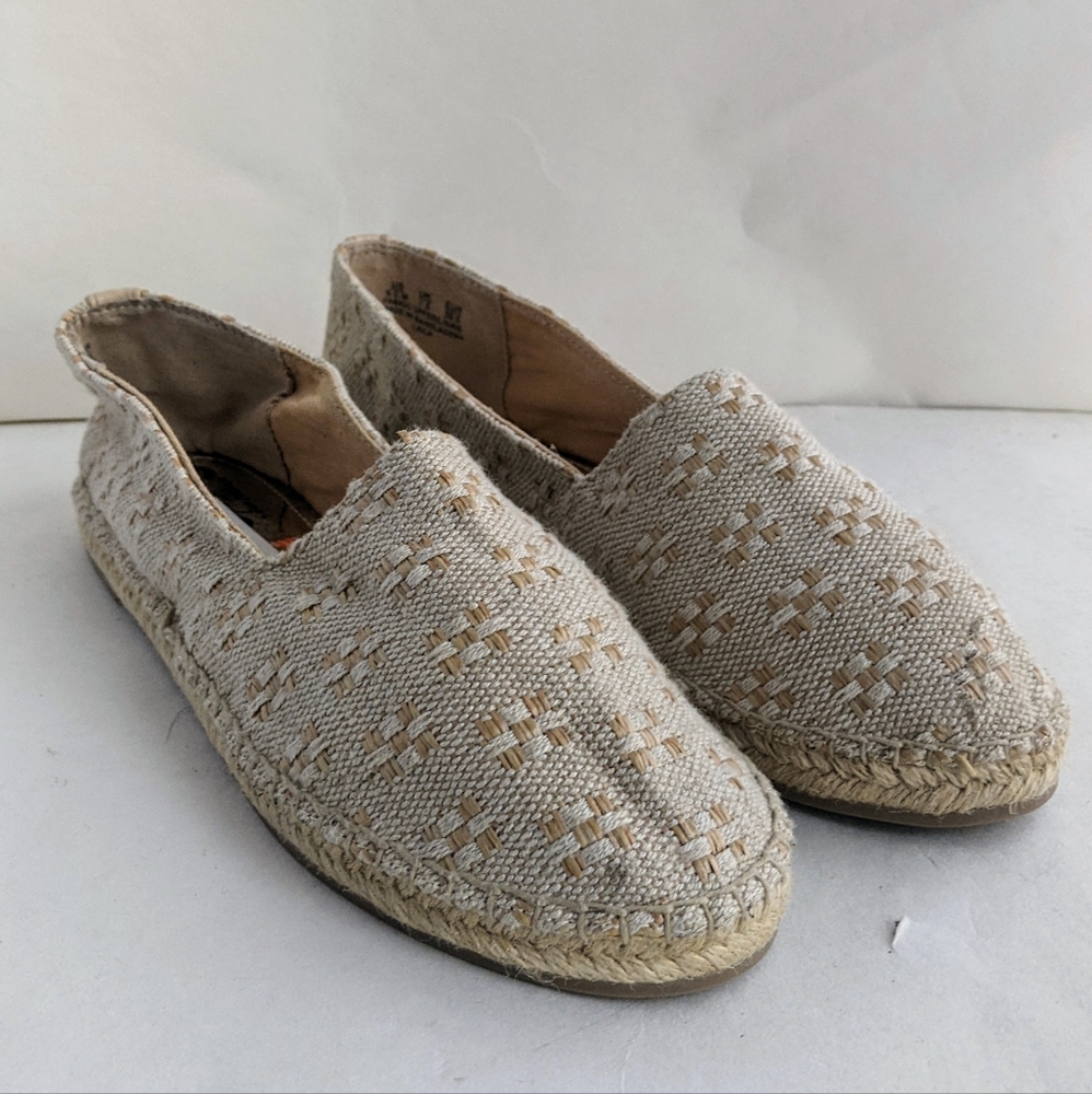 Circus by Sam Edelman Laila Moccasin Flats Espadrilles Natural Beige Women's 9.5